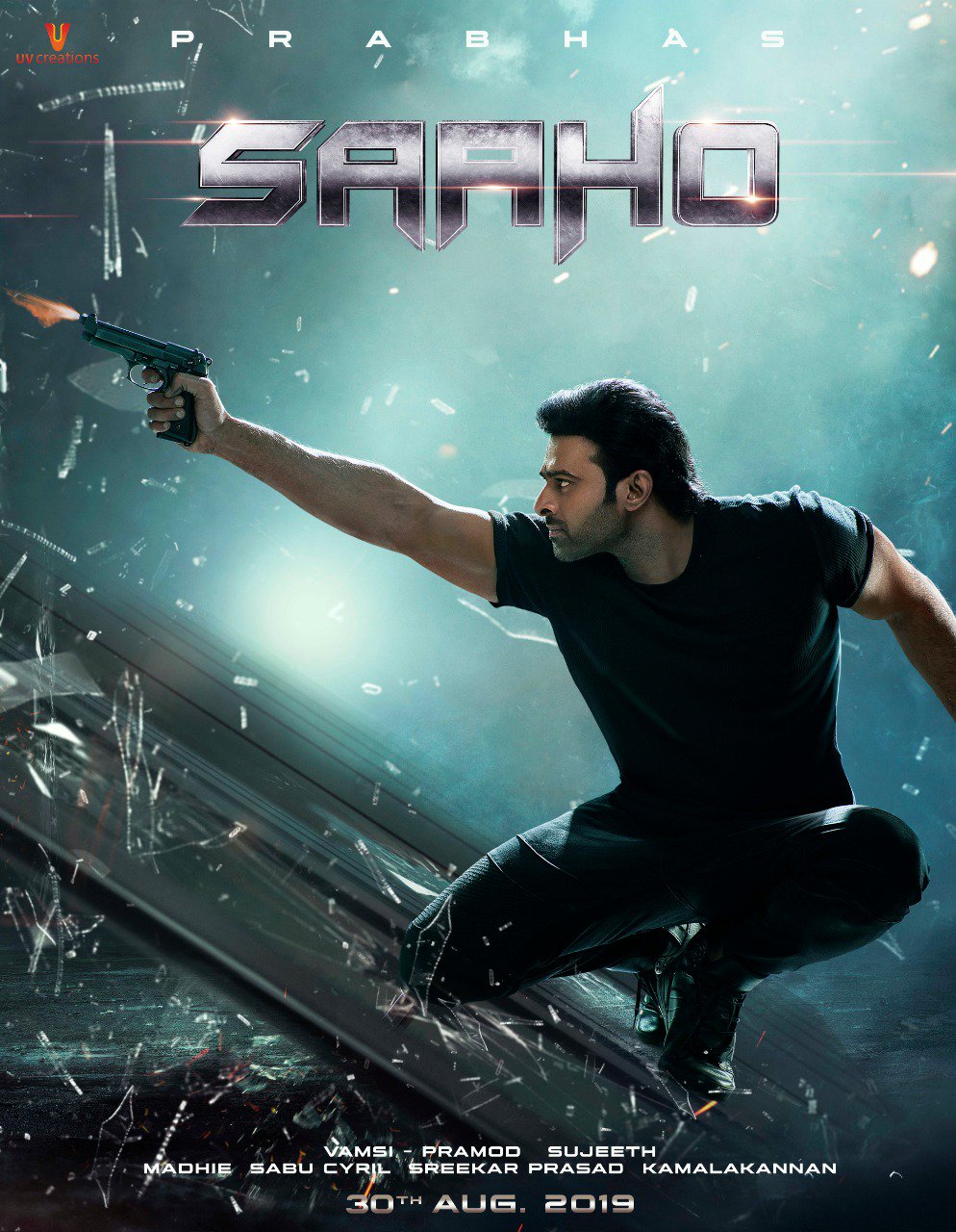 Prabhas Sahoo Is All Set Release And Here Are the Amazing Posters and Trailer of Sahoo - webypost