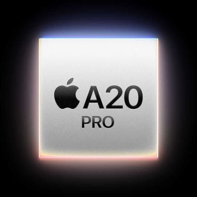 Official A20 Pro chip render from Apple Newsroom