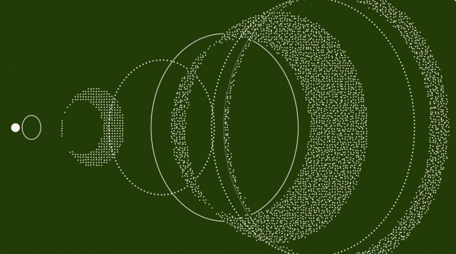 Reflection’s Beam launch graphic, a landscape mark for the open-weight workhorse rather than a closed-model peak