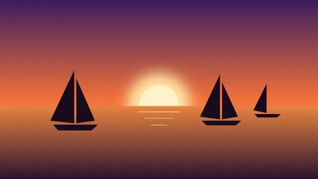 Traditional sailboats racing across a golden sea at sunset