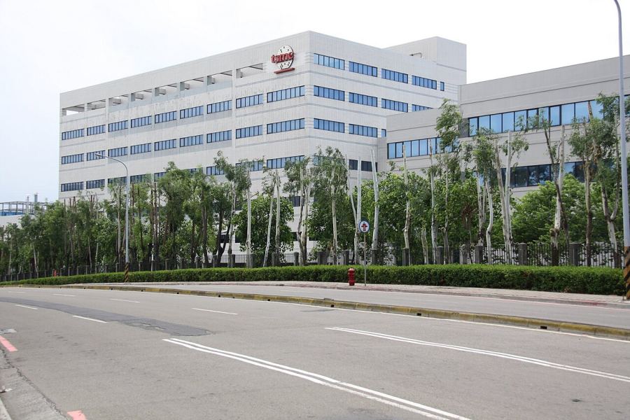 TSMC’s Hsinchu campus, where leading-edge wafer output is set