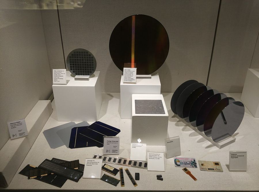 Finished silicon wafers, the physical unit every AI lab is bidding for