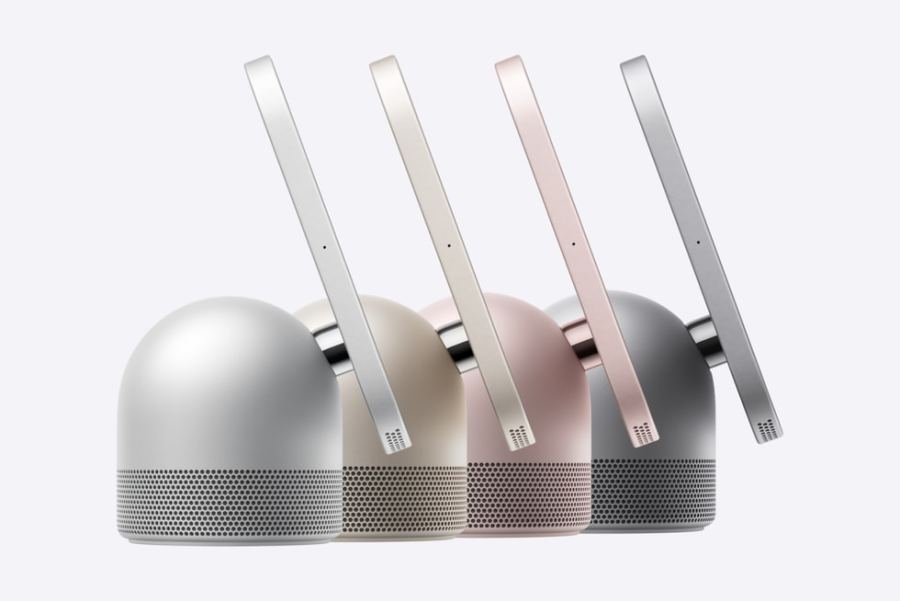 HomeView color options and the tilting hinge design