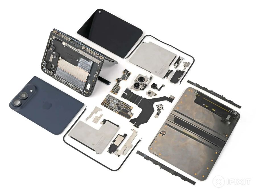 iFixit’s full iPhone Duo teardown layout