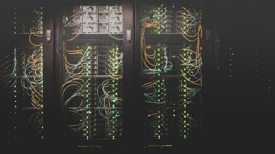 Modern data center racks illustrating the infrastructure scale behind frontier AI models